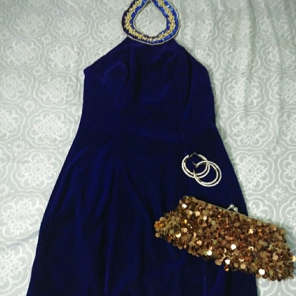 Elegant velvet  dress